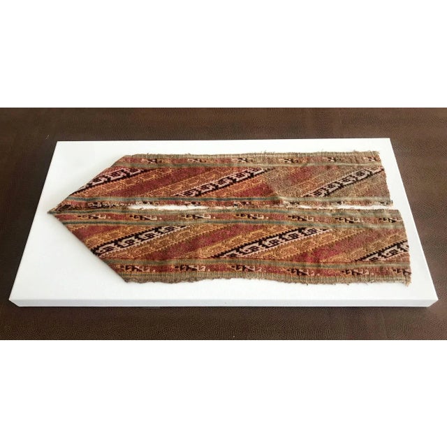 15th Century & Earlier Two Framed Pre-Columbian Textile and Tools - Pair For Sale - Image 5 of 12
