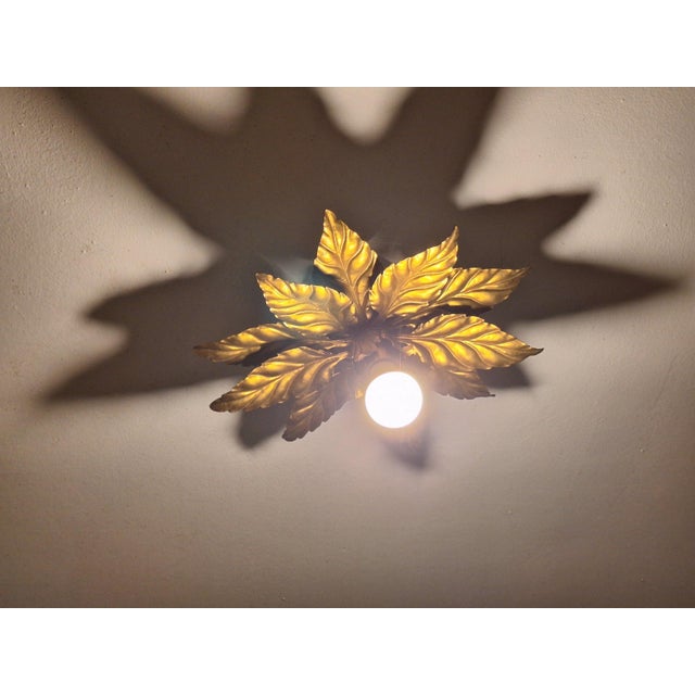 Hans Kögl gold plated tole Florentine ceiling light dating from the 1960s. Could also be used as a wall light. I have...