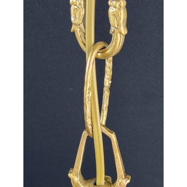 French Louis XV Style Gilt Bronze and Glass Lantern Chandelier, 1880-1910 For Sale - Image 11 of 13