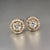 Natural Sapphire Diamond Stud Earrings 14k W Gold 0.83 TCW Certified For Sale In New York - Image 6 of 13