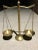 Vintage Solid Brass Scales of Justice Balance With Barley Twist For Sale - Image 4 of 13