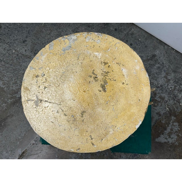 Tan Elephant Pedestal Side Table, Vintage For Sale - Image 8 of 13