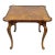 Contemporary Italian Regency Style Star Inlay Cabriole Leg Burl Wood Game Table For Sale