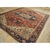 Persian 1880s Square Antique Red Geometric Anchor Medallion Persian Serapi Rug For Sale - Image 3 of 9