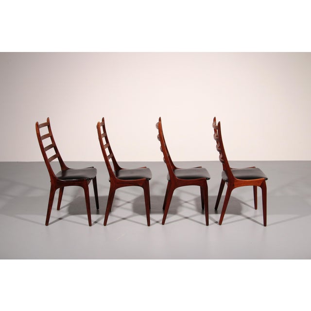 Wood Vintage Danish Chair by Kai Kristiansen for KS Mobler, 1960s, Set of 4 For Sale - Image 7 of 13
