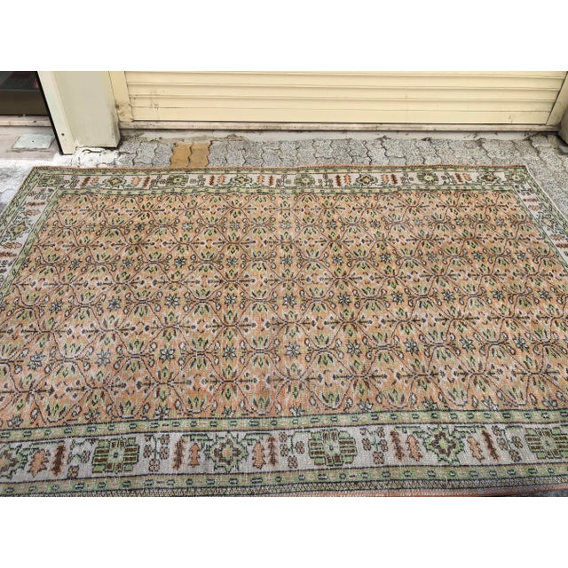 Handmade Turkish Home Living Rug For Sale - Image 9 of 11