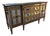 Mirrored Buffet Cabinet With Black Stone Top For Sale