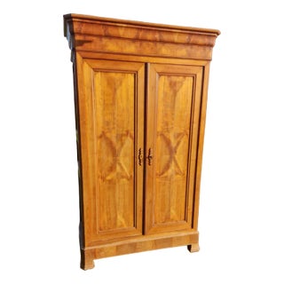 Louis Philippe Wardrobe in Cherry For Sale