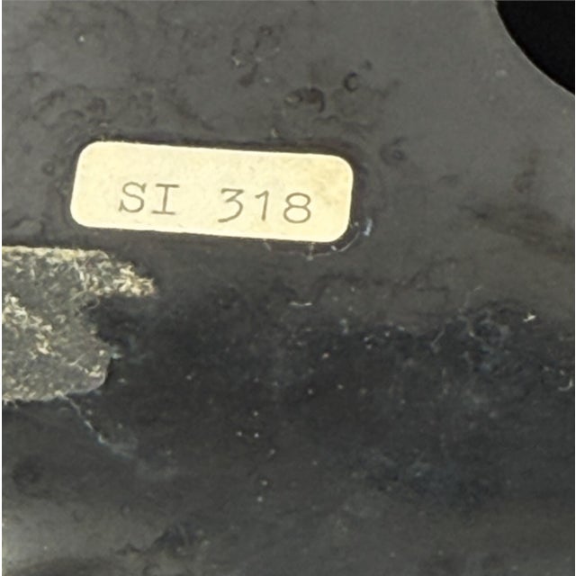 Sicart Italian Space-Age Black Ceramic Low Bowl / Centerpiece For Sale In Cleveland - Image 6 of 6