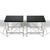 Metal Pair of Minimalist Chrome Side Tables With Granite Tops For Sale - Image 7 of 10