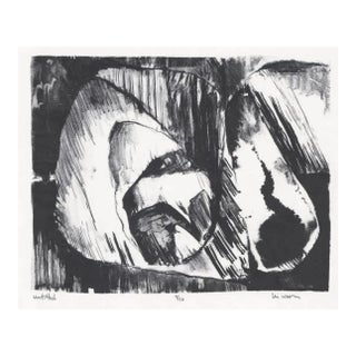 Lin Warren Abstract Expressionist Lithograph For Sale