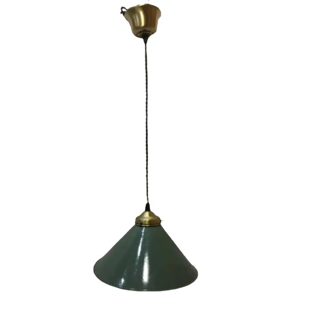 Inidustrial Hanging Lamp, 1940s For Sale