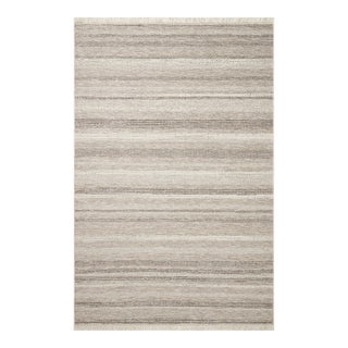 Amber Lewis x Loloi Malibu Ivory / Dove 6'-4" x 9'-2" Area Rug For Sale