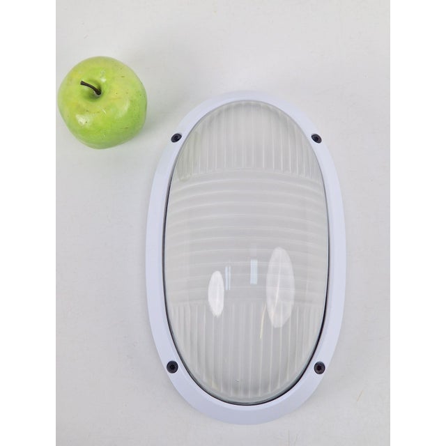 Vintage Oval Outdoor Lamp, 1980s For Sale - Image 9 of 14