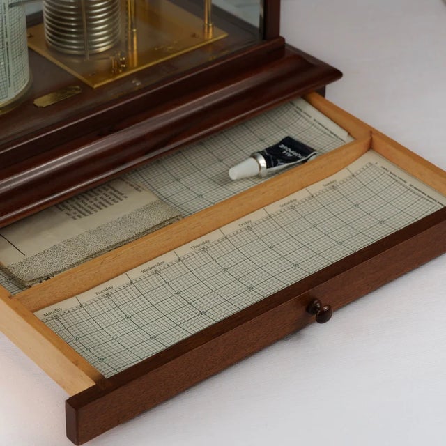 Mid 20th Century Short & Mason Barograph No. C2663 With Provenance Plaque For Sale - Image 10 of 11