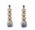 An elegant pair of modern Murano glass bubble lamps, artisan made in Murano, Italy, showcasing a refined sculptural...