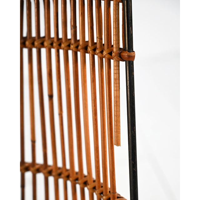 Wood Bamboo and Metal Chairs, 1960s, Set of 2 For Sale - Image 7 of 13