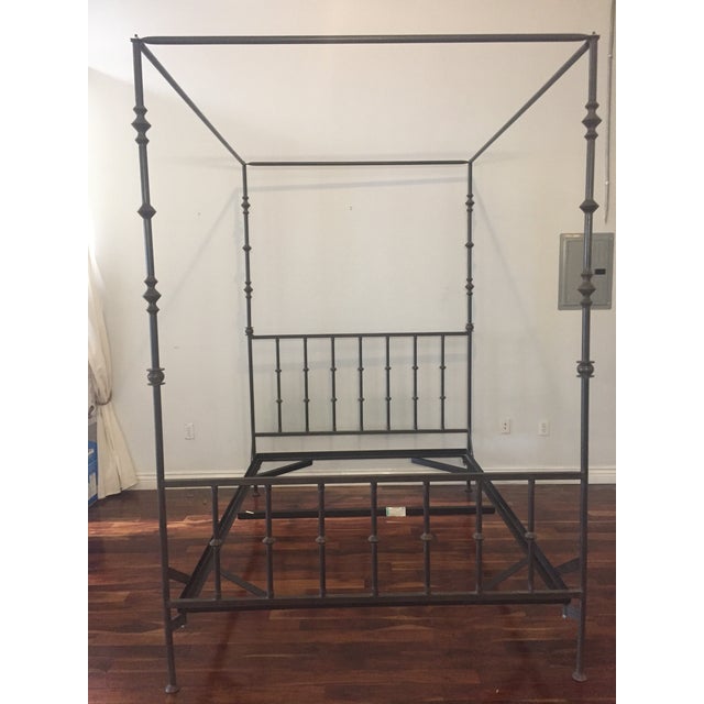 Kreiss Wrought Iron Queen Canopy Bed Chairish