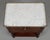 Wood Louis XVI Style Marble Top Nightstand or Side Table For Sale - Image 7 of 9