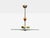 Swedish Modern, Pendant Light, Raw Glass, Wood, Sweden, 1940s For Sale - Image 4 of 10