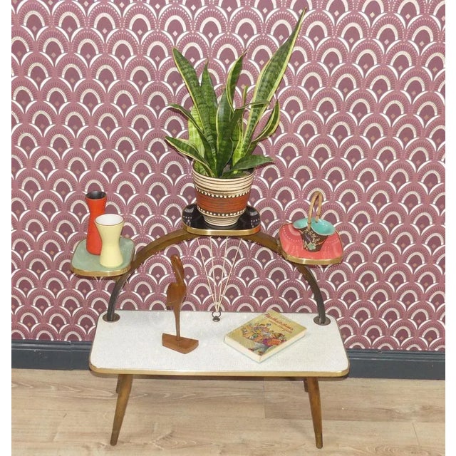 Mid-Century Modern Large Flower Bench, 1950s For Sale - Image 3 of 11