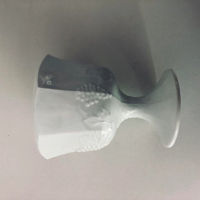 Vintage Milk Glass Flower Pots/ Urns S-2 For Sale - Image 4 of 6