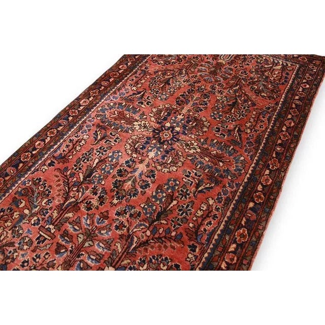 Textile Middle Eastern Hand-Knotted Sarough Rug For Sale - Image 7 of 10