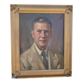 Early 20th Century Self Portrait by Ivan Schneider, Oil on Canvas For Sale