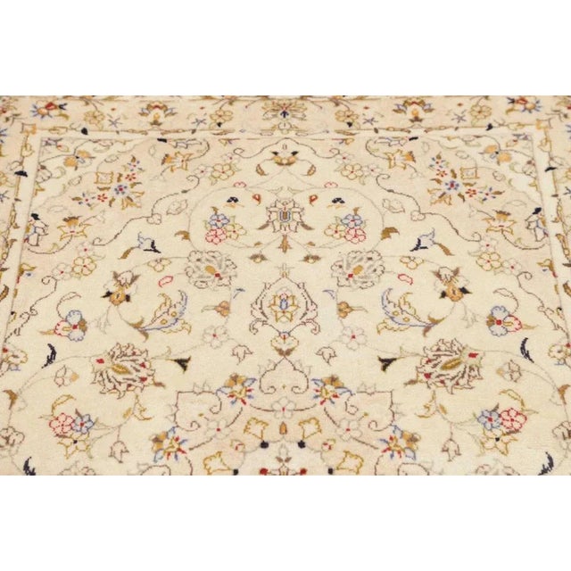 Kashan Rug in Hand-Knotted Rug For Sale - Image 8 of 11