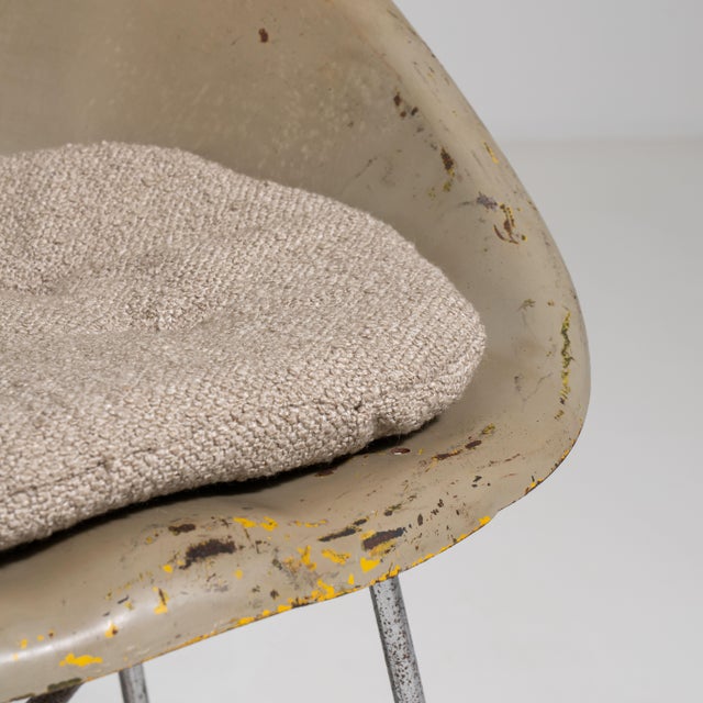 Pair of Mid-Century Modern Upholstered Chairs, Antique, France, Circa 1960 For Sale - Image 9 of 13