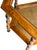 Late 20th Century Vintage 1970s Faux Bamboo Hexagonal Side Table – Hollywood Regency Chinoiserie Glass Top & Cane Shelf For Sale - Image 5 of 6