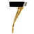 English Pair of Neoclassical Cast Brass & Dark Cherry Wood Wall Brackets For Sale - Image 3 of 11