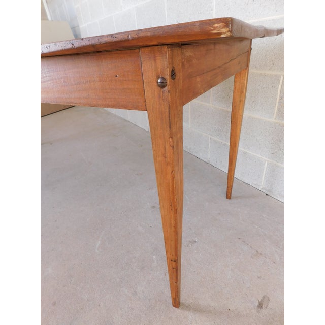 Antique Shaker Farmhouse Style Dining Table 82.5"w For Sale - Image 9 of 15