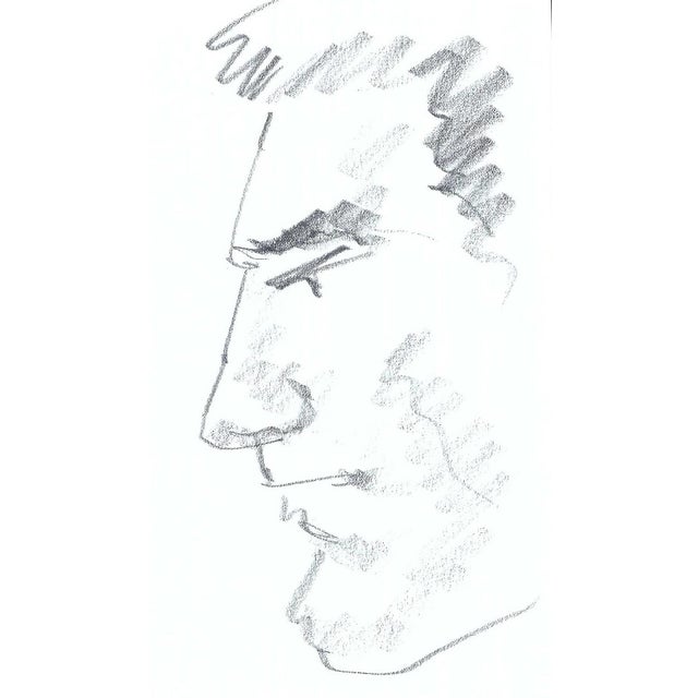 1990s 1990s Portraits of Men in Profile - Set of Four For Sale - Image 5 of 5