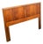 Mid Century Modern Headboard Queen Dixie Bed Frame Walnut MCM Slat Wood Walnut For Sale