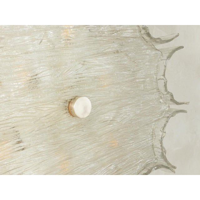 Metal Frosted Glass Wall or Ceiling Lamp from Kaiser-Leuchten, 1970s For Sale - Image 7 of 9