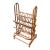 Vintage Hollywood Regency Rattan Magazine Rack - Italian Riviera Coastal Style For Sale