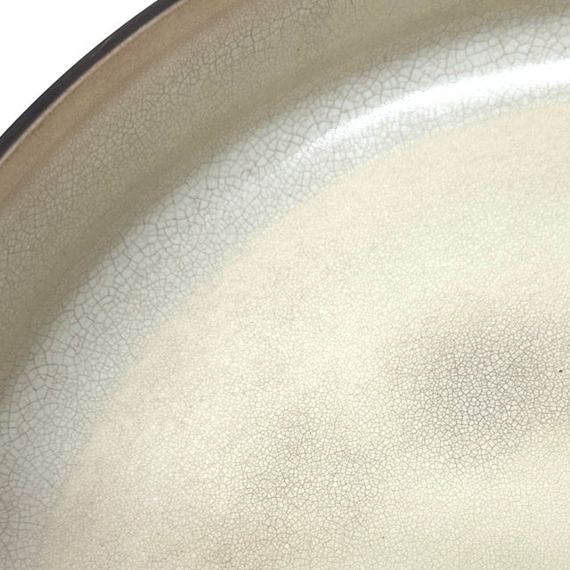 Huge Dark Brown Fluted Flamestone Casserole Dish by Dansk Denmark For Sale - Image 9 of 11