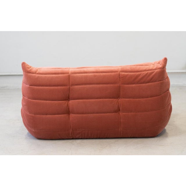 This Togo has been reupholstered with new foam and high-quality new fabric, keeping its inner structure, giving the item...