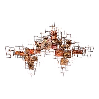Silas Seandel Brutalist Welded Wall Sculpture For Sale