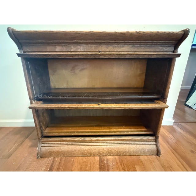 Two Stack Barrister Bookcase by Gunn Furniture Co. Of Grand Rapids. For Sale - Image 4 of 12
