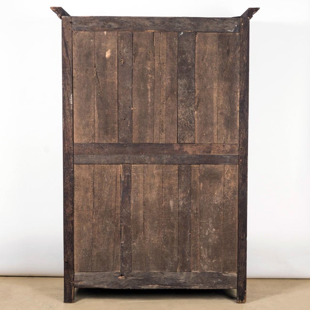 19th Century Antique French Louis XV Armoire For Sale - Image 10 of 11