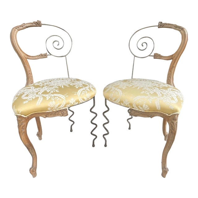 1980s Pair of "Louis Philippe Stark" Chairs For Sale
