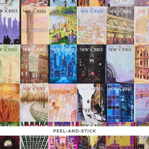SAMPLE - Schumacher x The New Yorker The New Yorker City-View Covers Peel & Stick Wallpaper In Multicolor