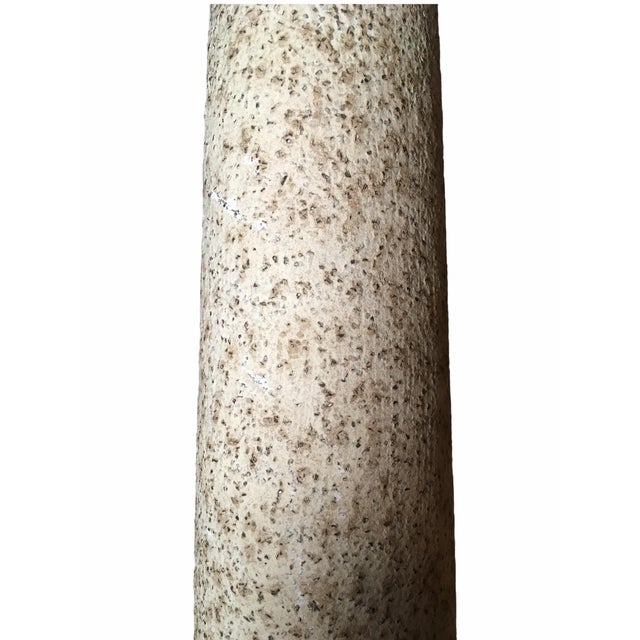 Ceramic Vintage Mid-Century Textured Ceramic Table Lamp For Sale - Image 7 of 9