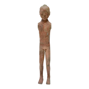Standing Chinese Han Dynasty Terracotta Male Stick Figure