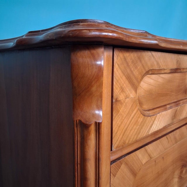 Tan Antique Biedermeier Cherrywood Chest of Drawers France, 1830s For Sale - Image 8 of 18