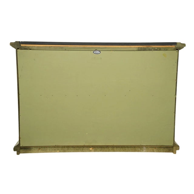 Green Brandt Furniture Italian Neoclassical Tuscan Style 43" Green Console Cabinet W. Slate Top 8539 For Sale - Image 8 of 11