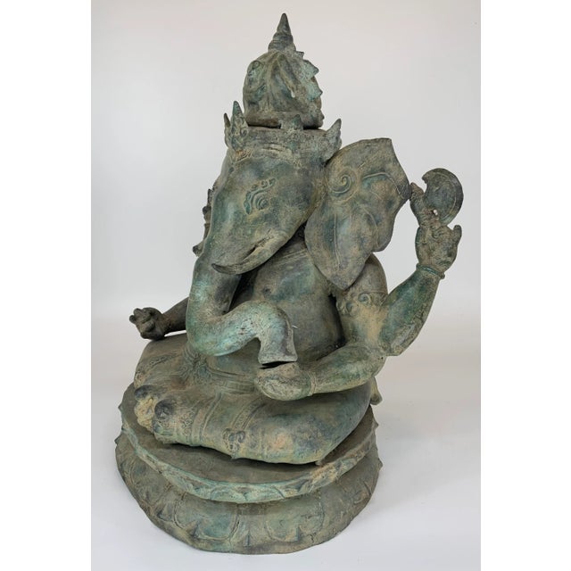 Antique Indonesian Ganesha Sculpture For Sale In Providence - Image 6 of 13