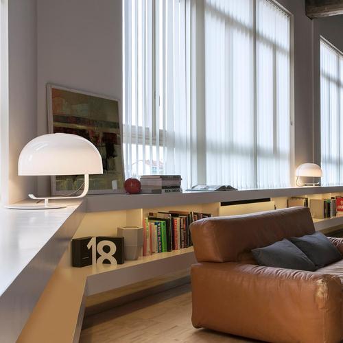 Not Yet Made - Made To Order Mid-Century Modern White Table Lamp by Marco Zanuso for Oluce For Sale - Image 5 of 7